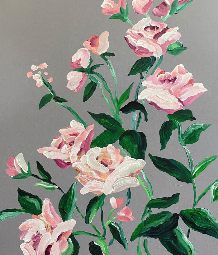 rose garden / white pink