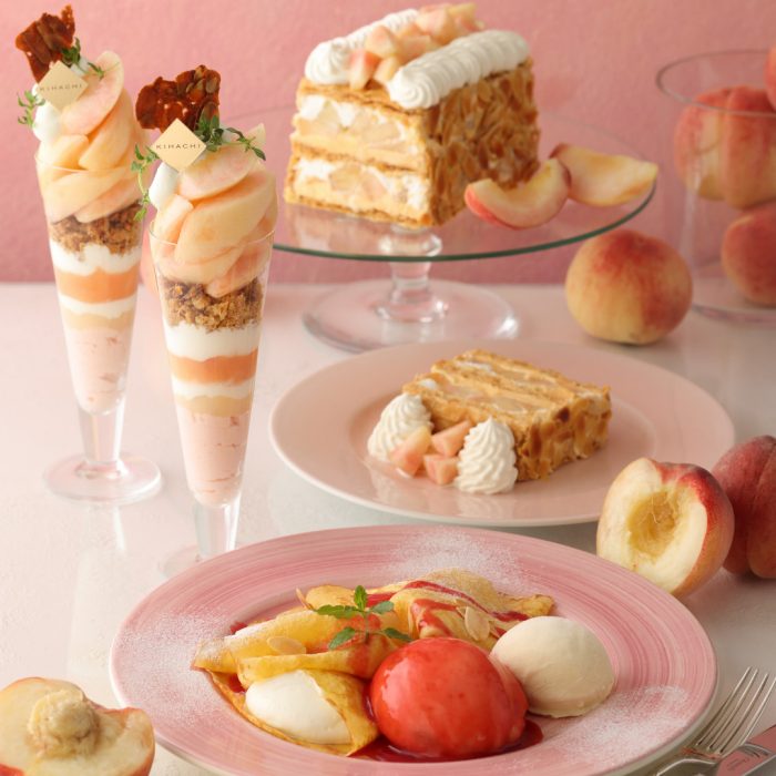 ＜キハチ カフェ＞旬の桃を使ったメニューのご紹介